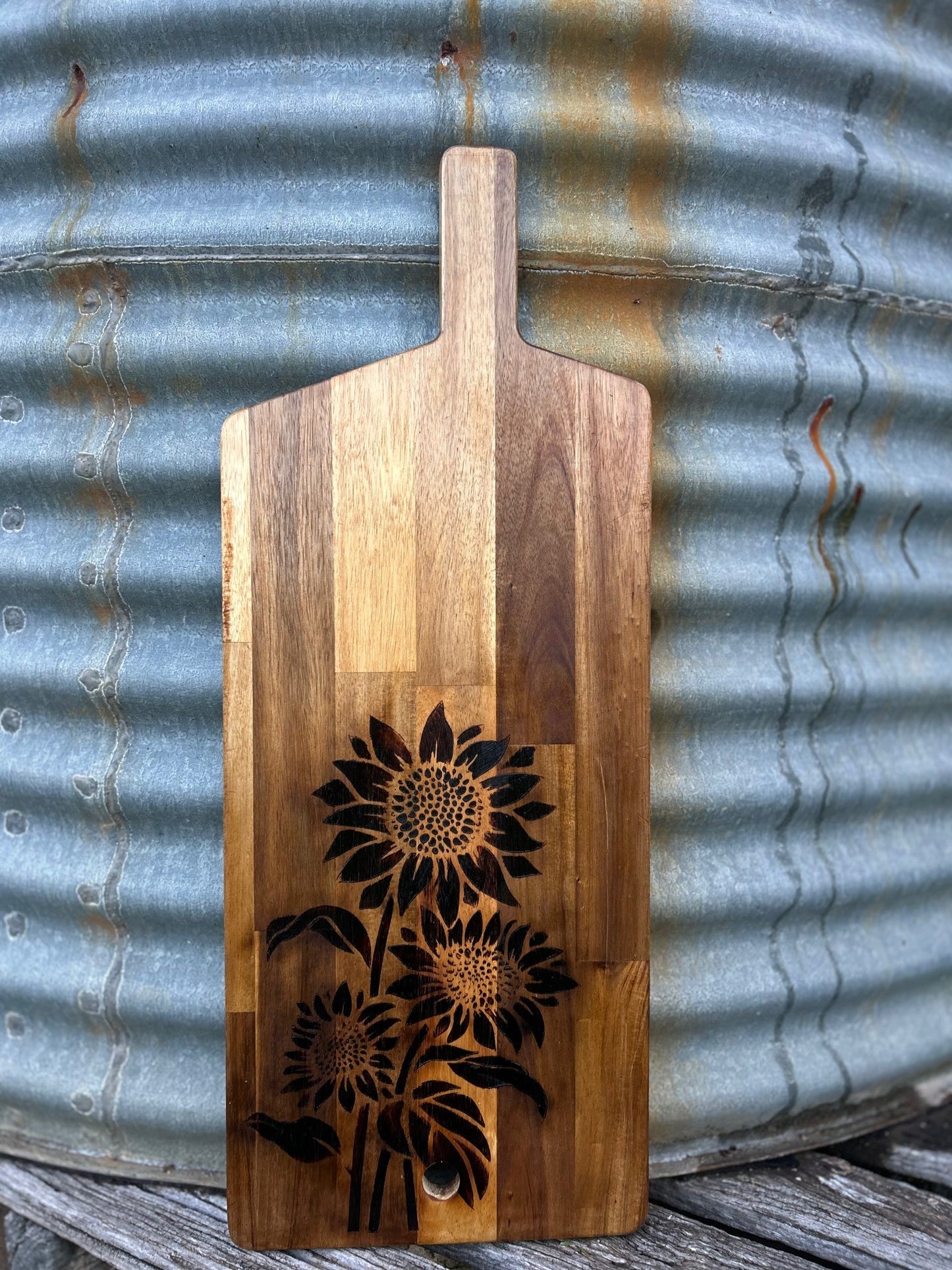 Large chopping board - 3 Sunflowers