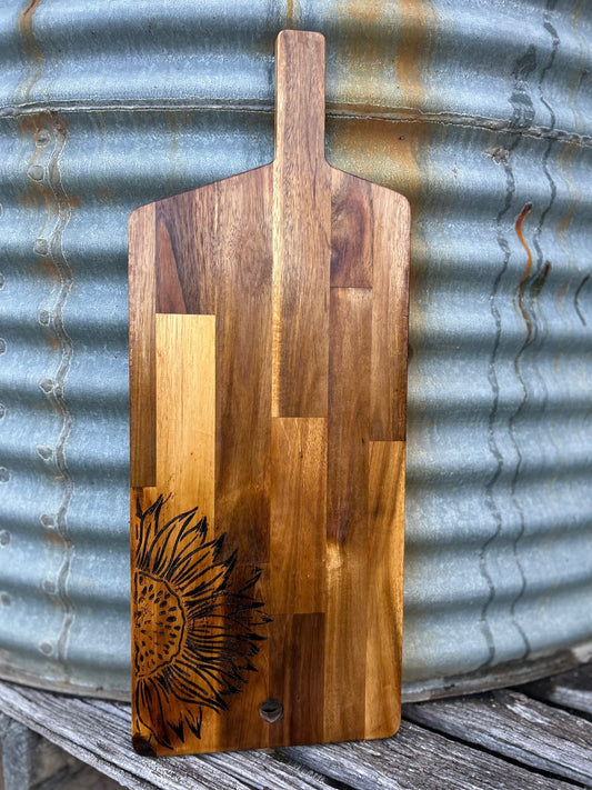 Large Chopping Board - Half Sunflower